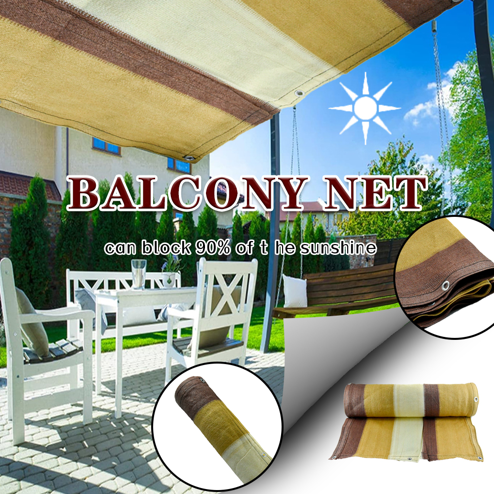 100% Virgin HDPE180GSM Brown Color Shade Net для балкона
