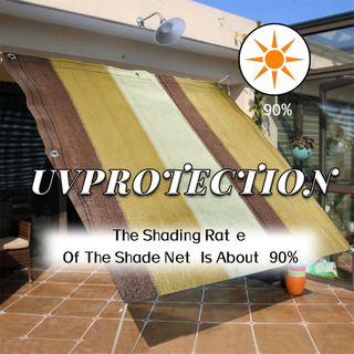 100% Virgin HDPE180GSM Brown Color Shade Net для балкона