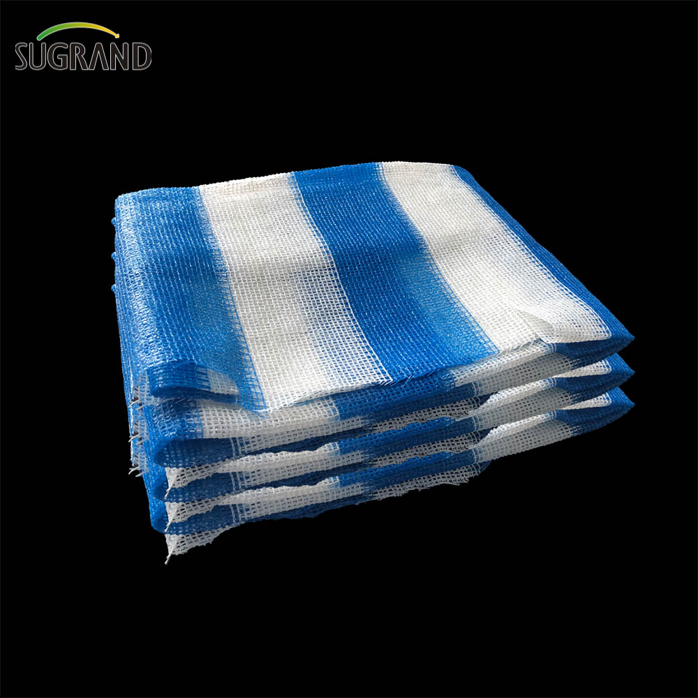 Шесть игл 180 GSM Белая и синяя монопоточная лента сетка