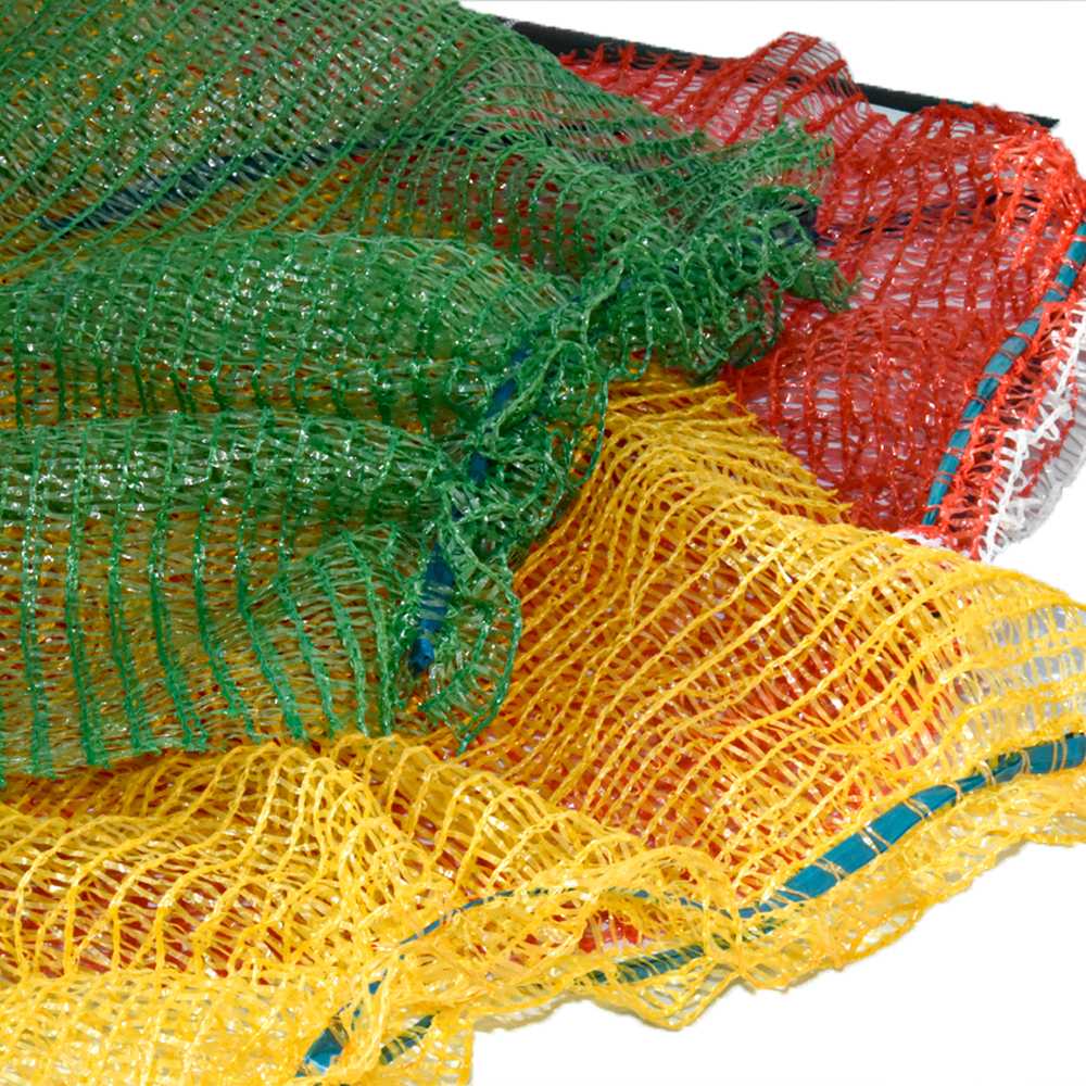 Сетка для овощей из полиэтилена, сетчатая сумка для лука с шнурком