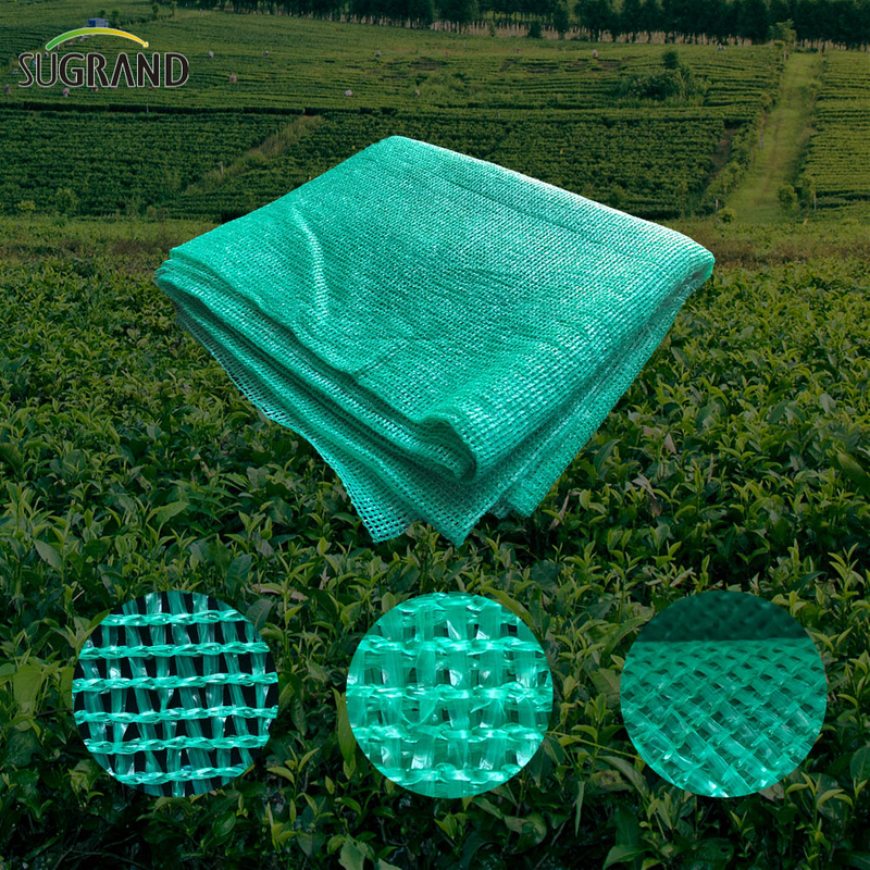 100% новый HDPE сельскохозяйственный зеленый оттенок сеть