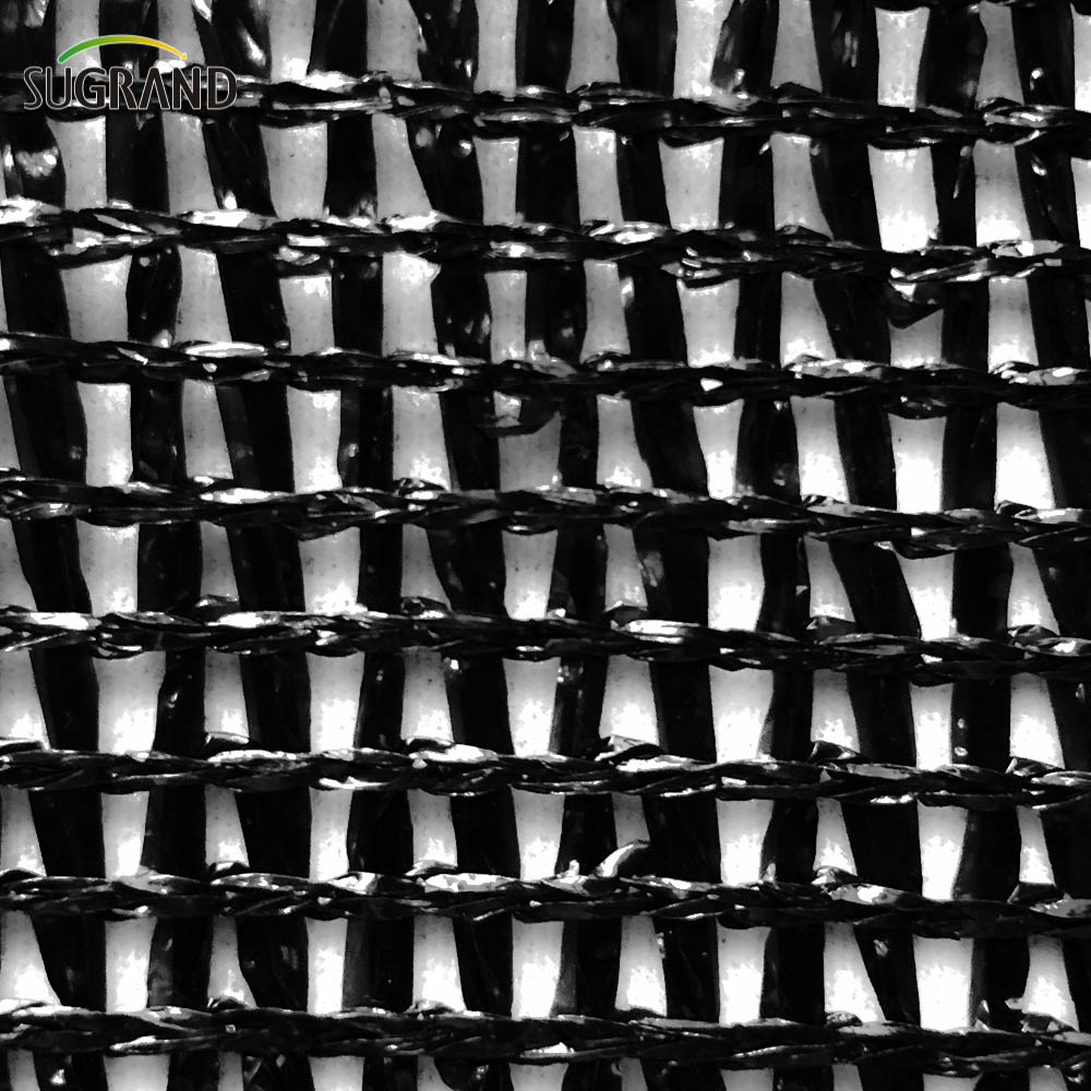 Шесть игл 180 GSM White Dark Green Mono Tape Black Shade Net