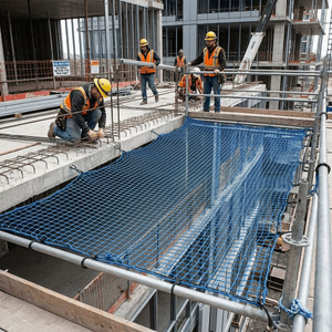 Сверхмощная строительная защитная сетка HDPE для защиты от падения