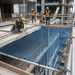 Сверхмощная строительная защитная сетка HDPE для защиты от падения