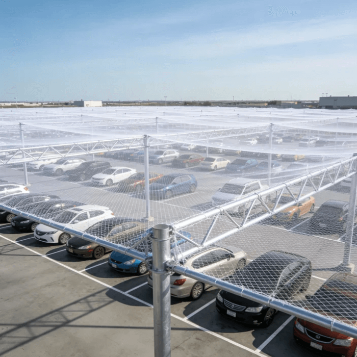 Как использовать сетки от града для защиты автомобилей?