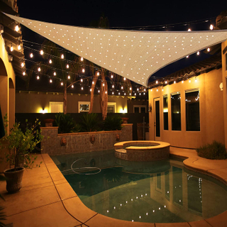 Shade Sail Triangle Sun Shade Sail с лампой 