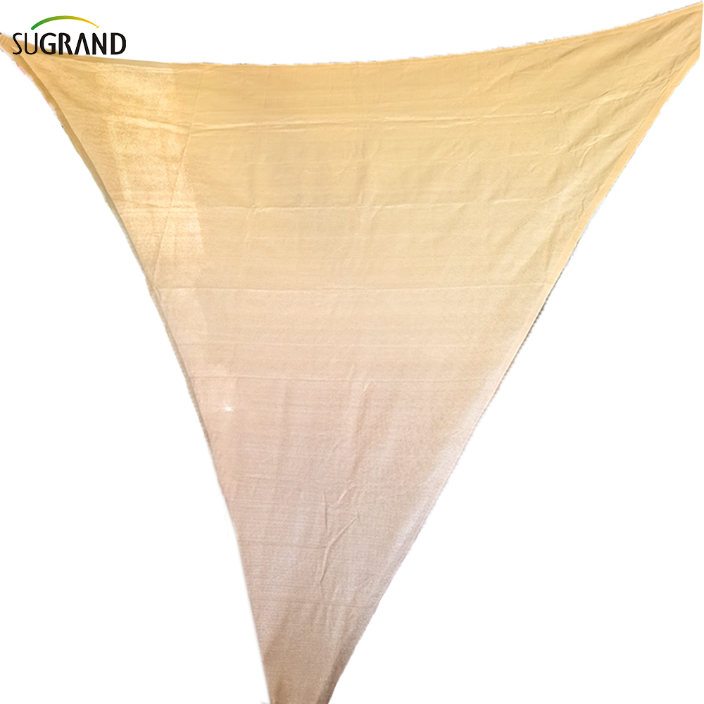 Новая девственная HDPE против UV Sun Shade Sail Taving Outdoor Triangle