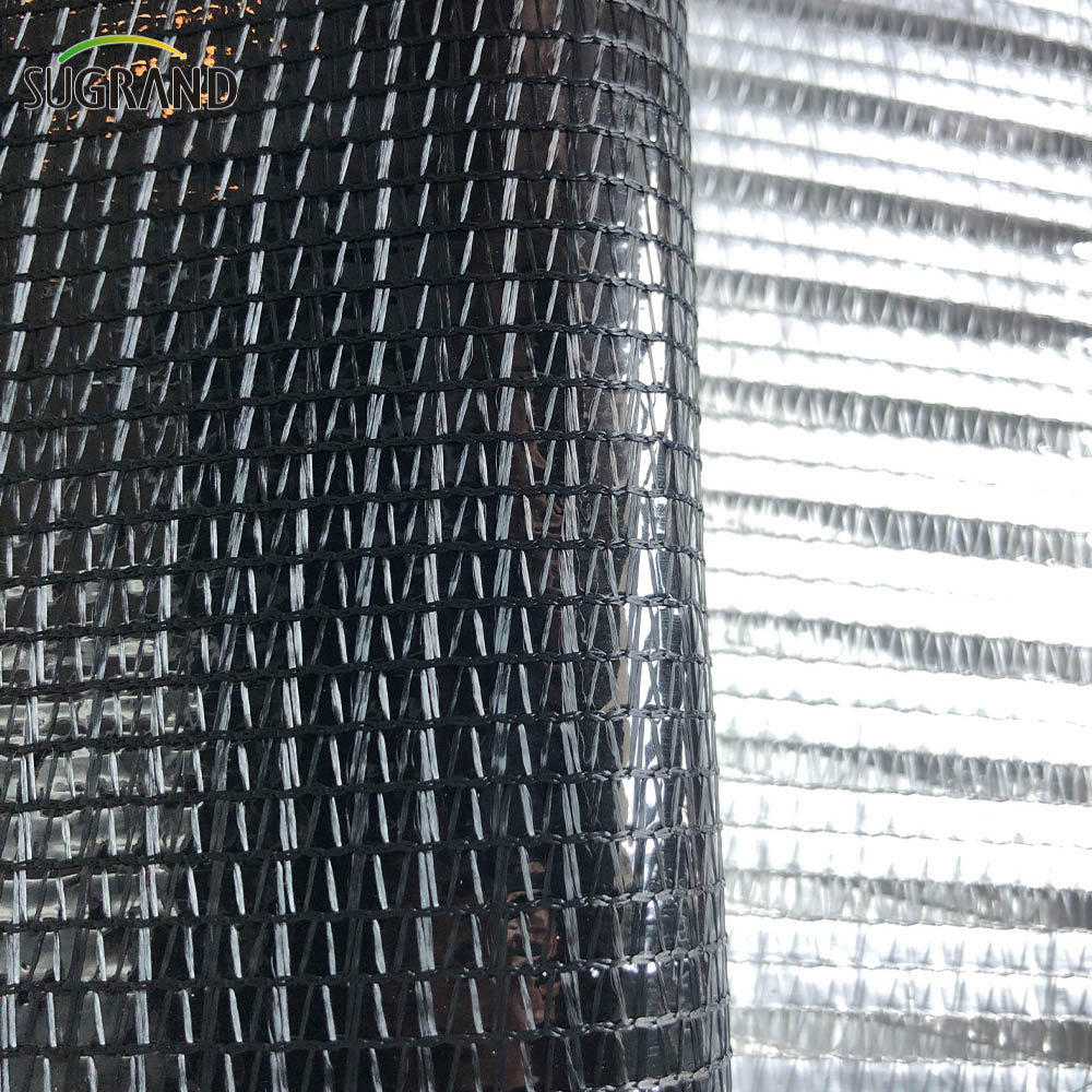 HDPE затенение серебряной алюминиевой фальшивой сетки для посадки цветов