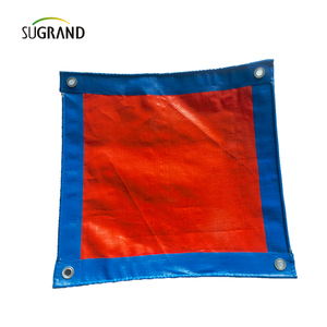Оранжевая и синяя ультрафиолетовая защита Пластиковая PE Tarpaulin Сельскохозяйственные промышленные производители крышки