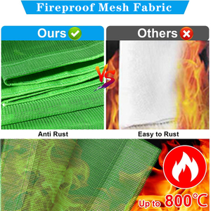 Fieproof PVC покрыта защитной чистой чистой сеткой Fireproof Set для строительства