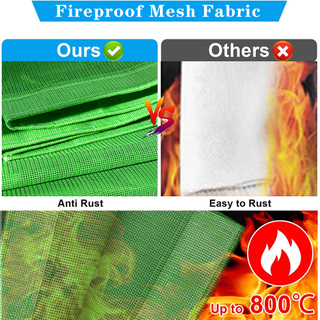 Fieproof PVC покрыта защитной чистой чистой сеткой Fireproof Set для строительства