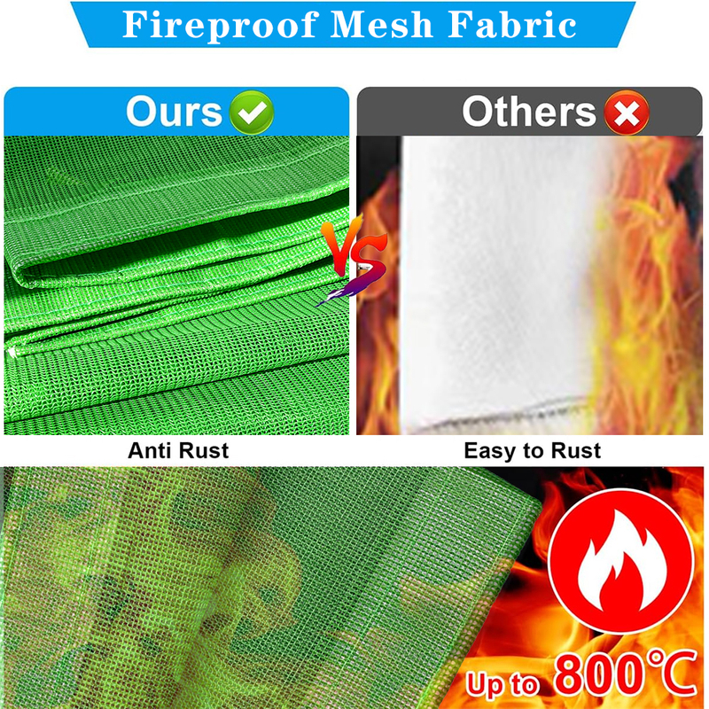 Fieproof PVC покрыта защитной чистой чистой сеткой Fireproof Set для строительства