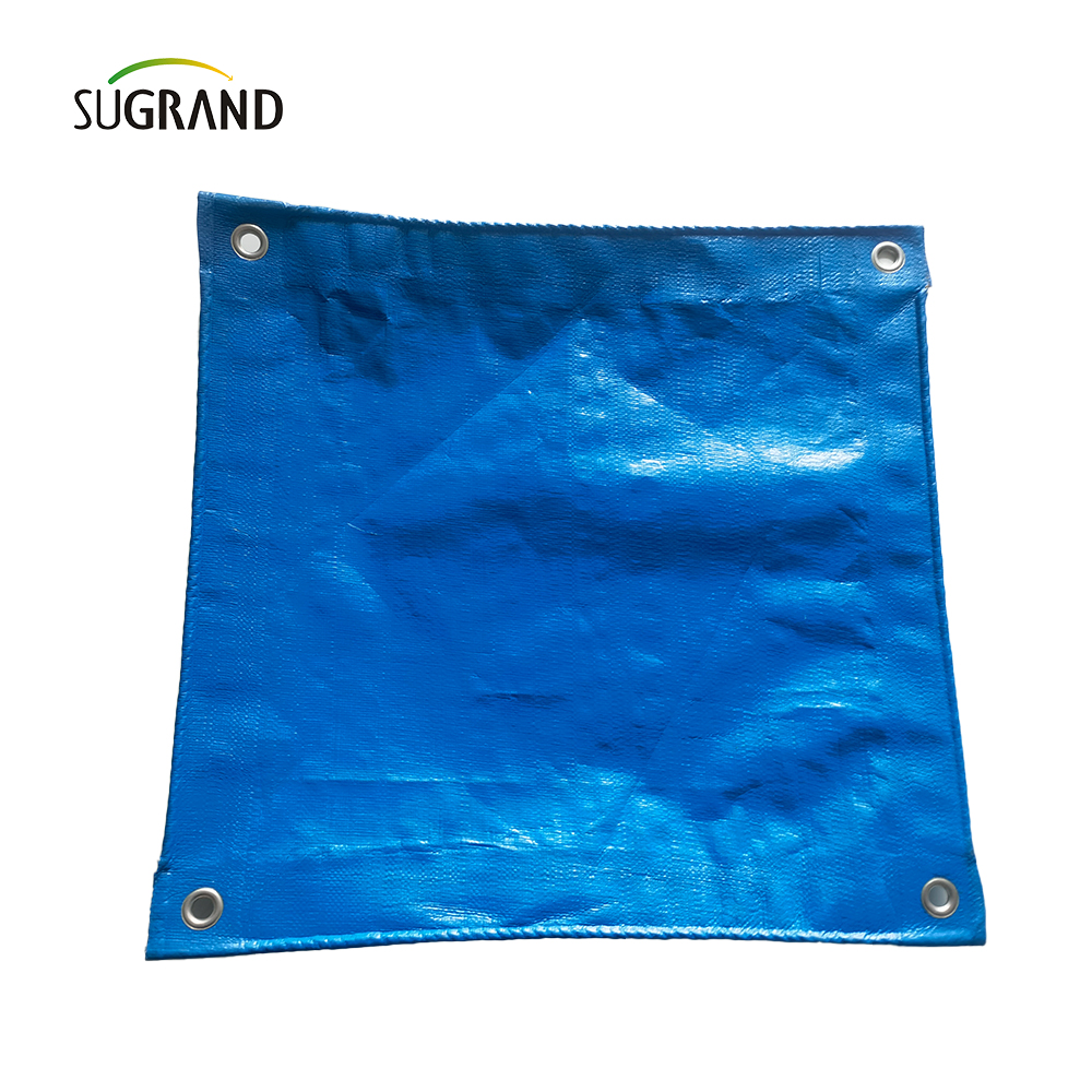 Оранжевая и синяя ультрафиолетовая защита Пластиковая PE Tarpaulin Сельскохозяйственные промышленные производители крышки